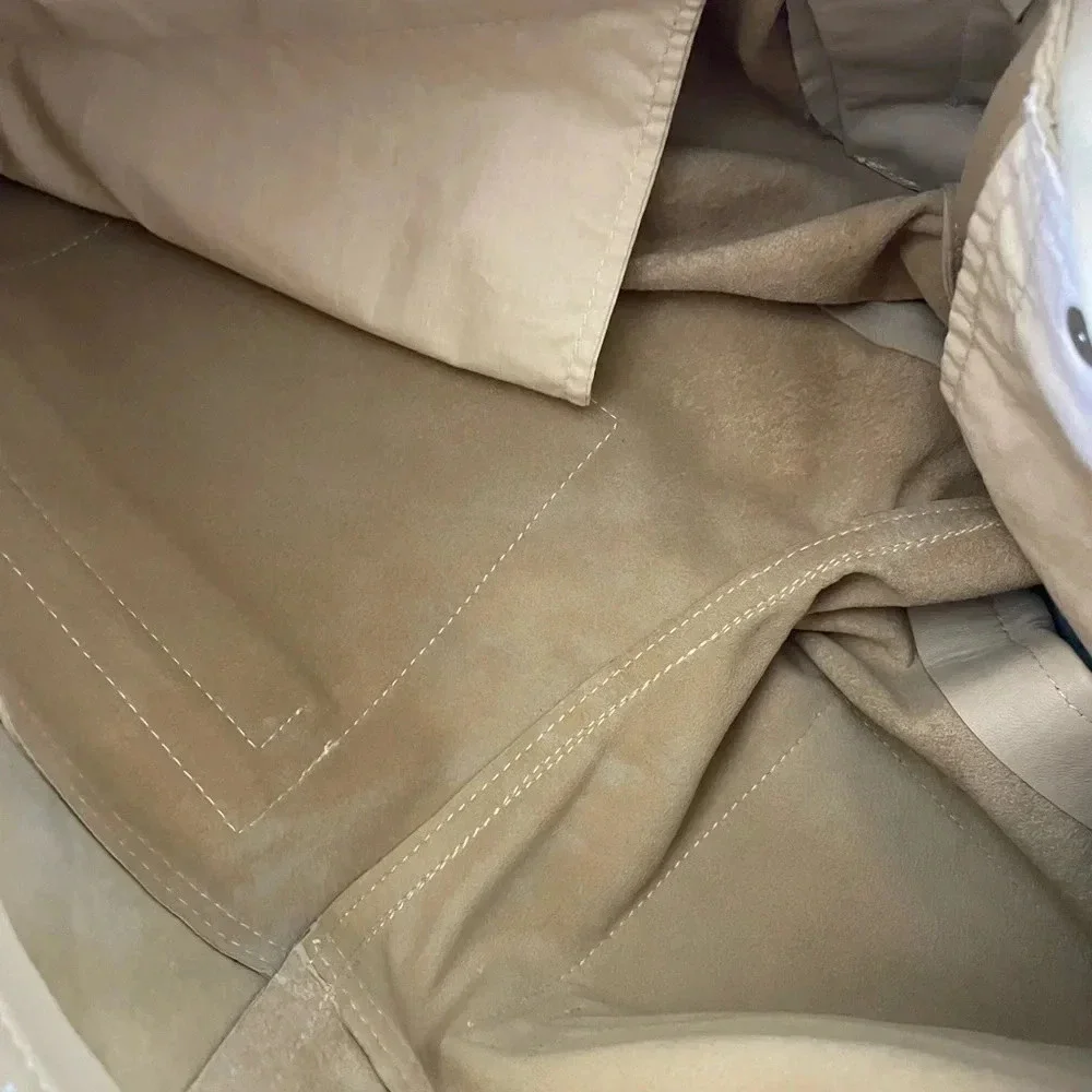 Revolve L’Academie Savon cream leather shorts